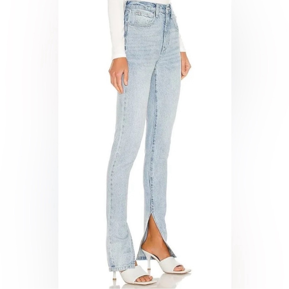 WEWOREWHAT Stiletto Slit Skinny Jeans